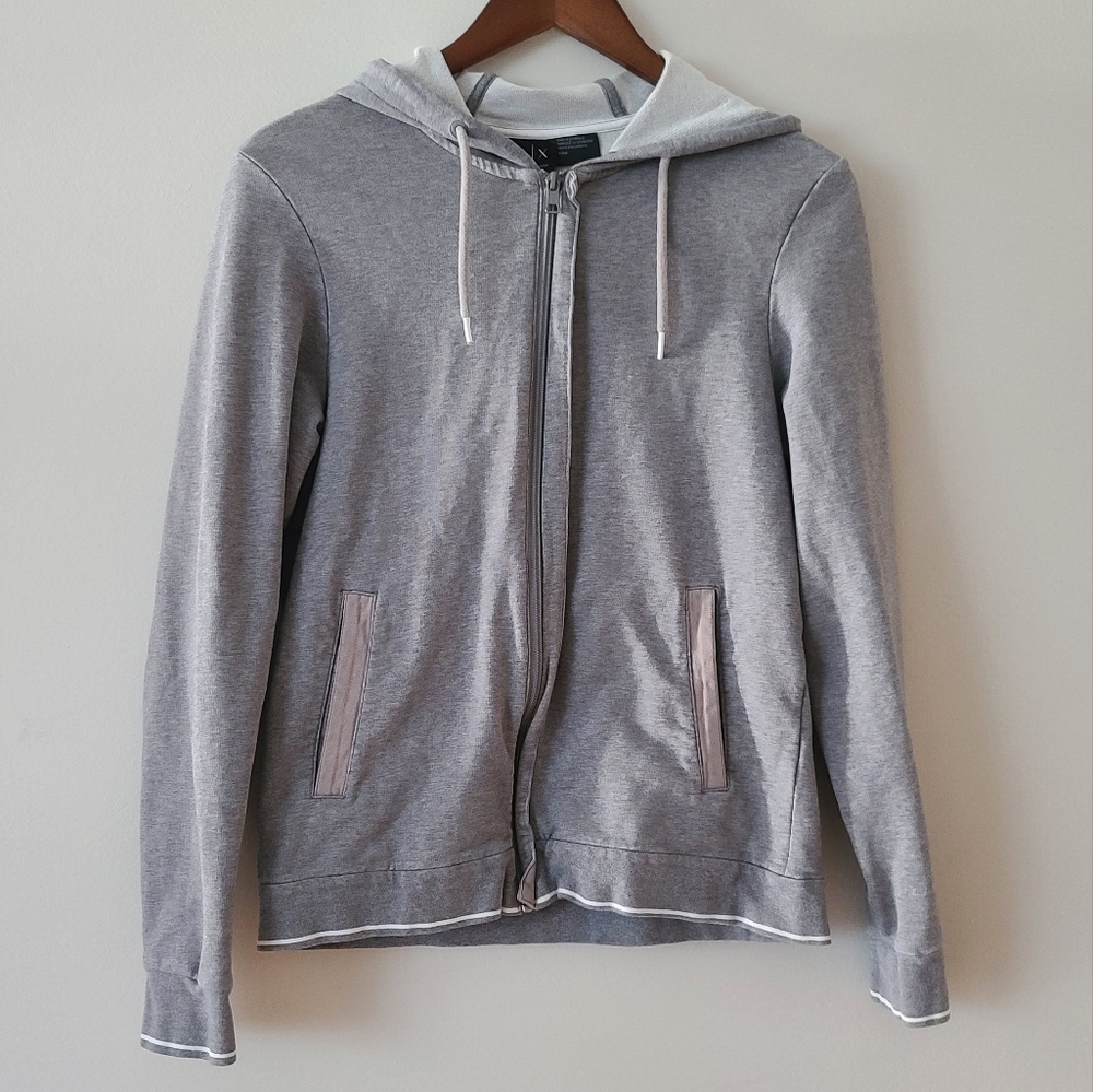 Armani exchange zip up hoodie